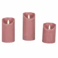 LED-ljus rosa - set med 3