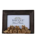 Fotoram 10x15 cm - brun - konstharts - rektangulär - liggande