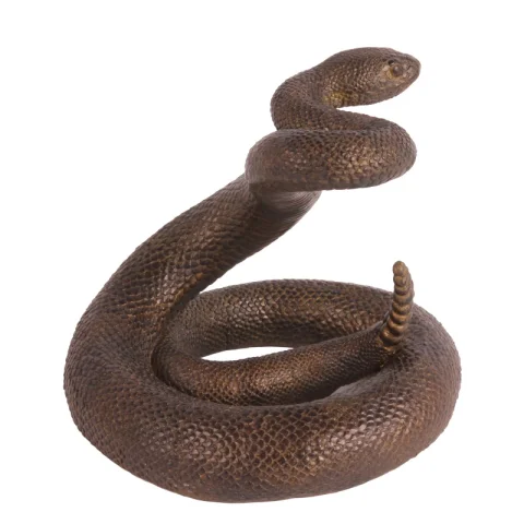 Slangenbeeld - bruin - 21 cm