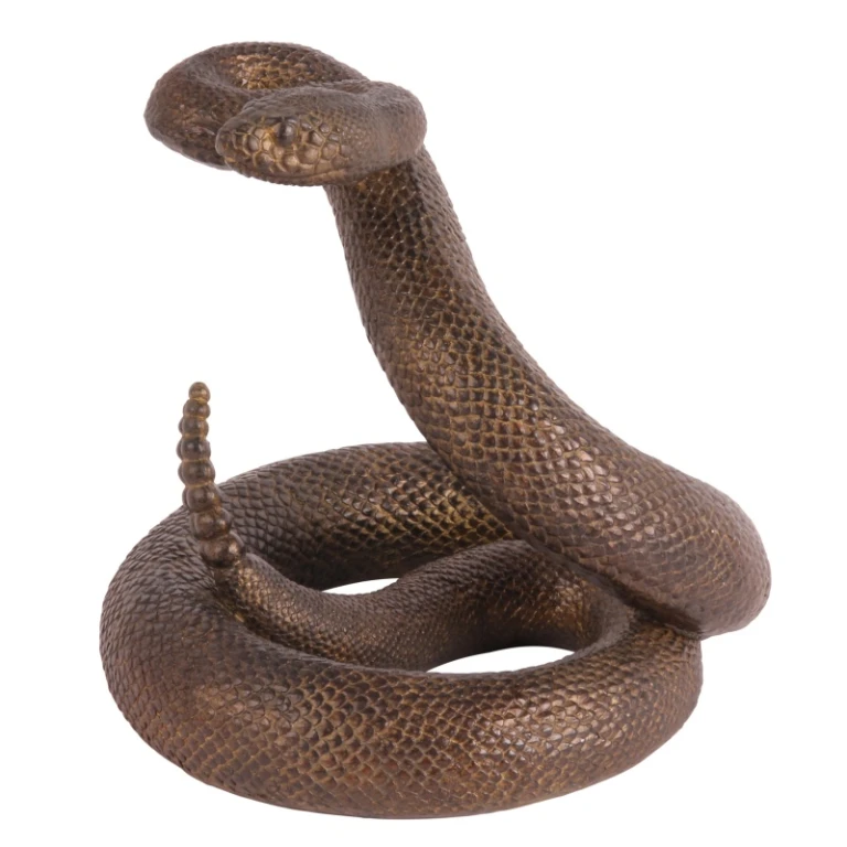 Ormbild - brun - 21 cm