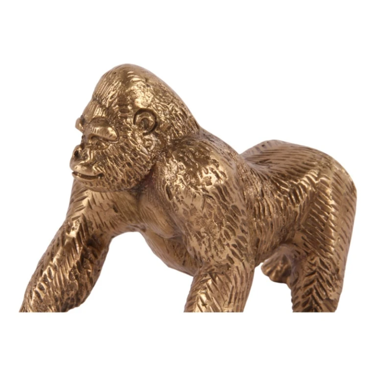 Gorillastaty - mässing - 11,5 cm