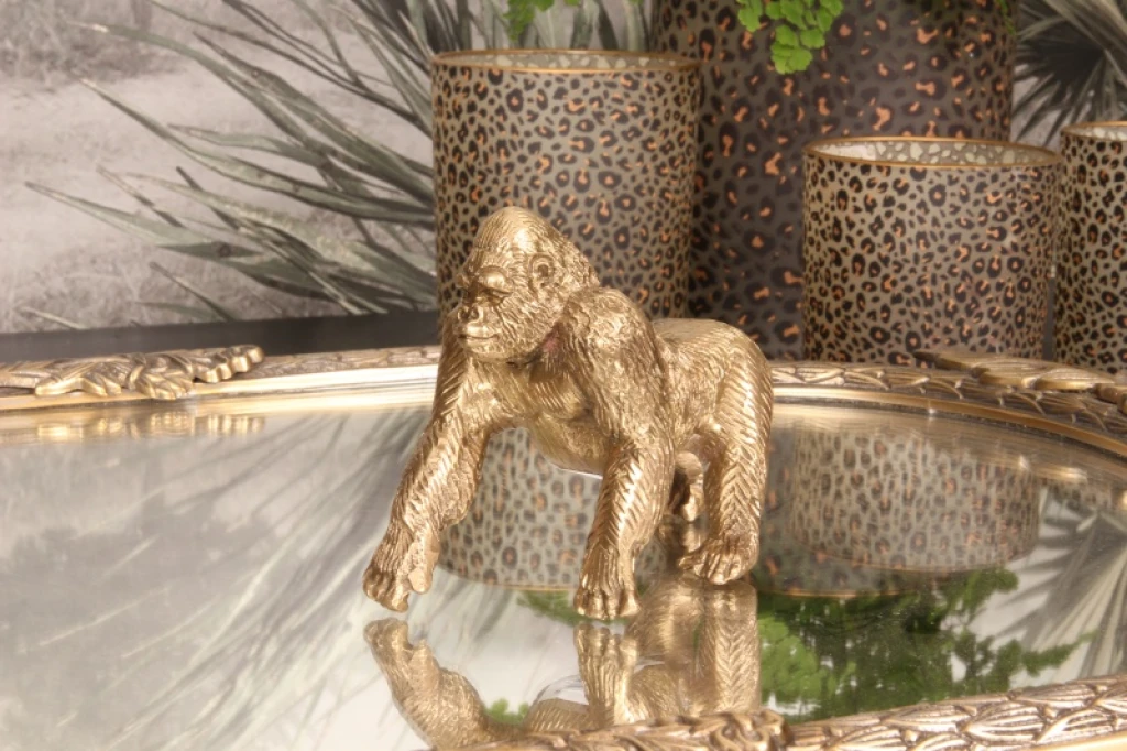 Gorillastaty - mässing - 11,5 cm