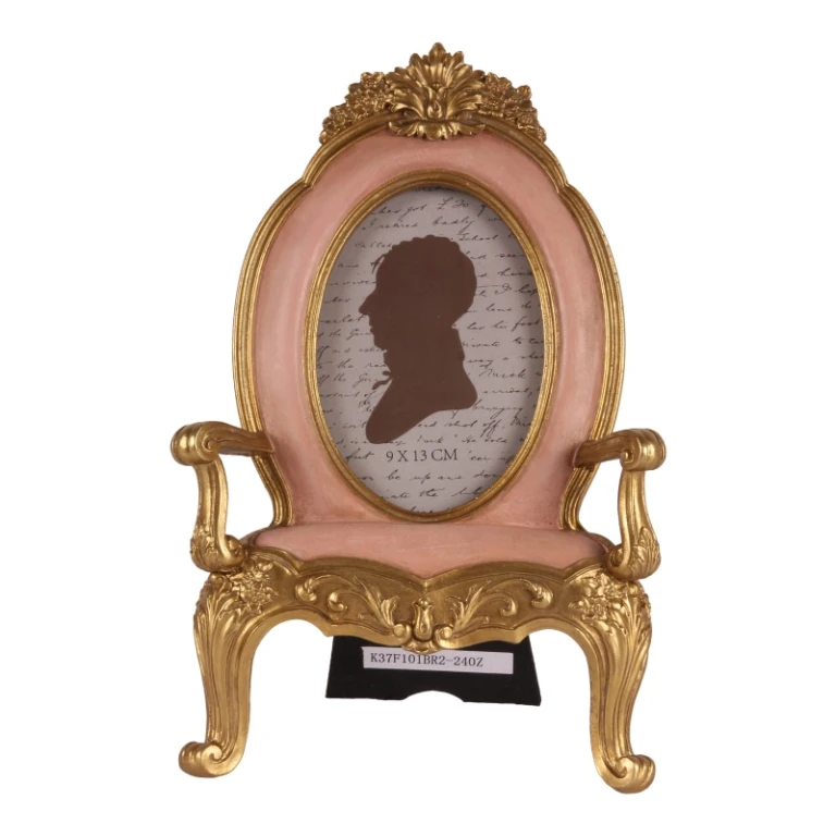 Fotram Stolsform - 9x13 cm - rosa - konstharts - stående