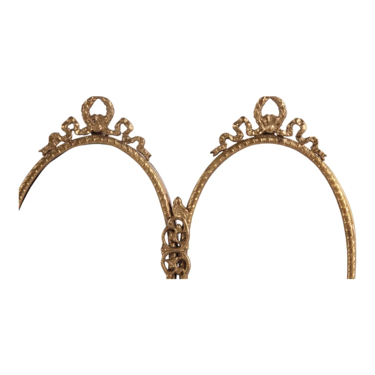 Fotram - 22 cm - guld - mässing - oval - stående