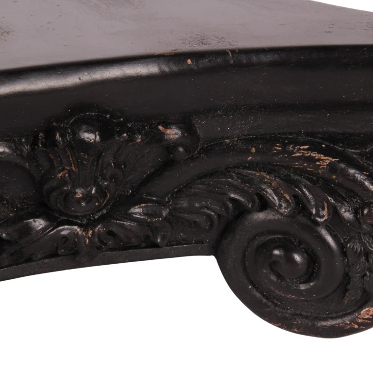 Dekorationssockel 27 cm – svart – konstharts