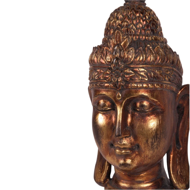 Buddha-byst - guld - 36,5 cm