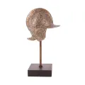Helm op standaard - goud - 29,5 cm - kunsthars