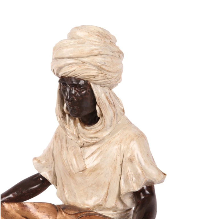 Moorisk figur - elfenben - 36,5 cm - konstharts