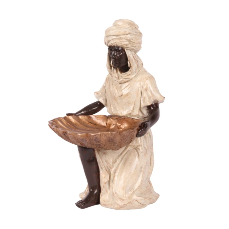 Moorisk figur - elfenben - 36,5 cm - konstharts