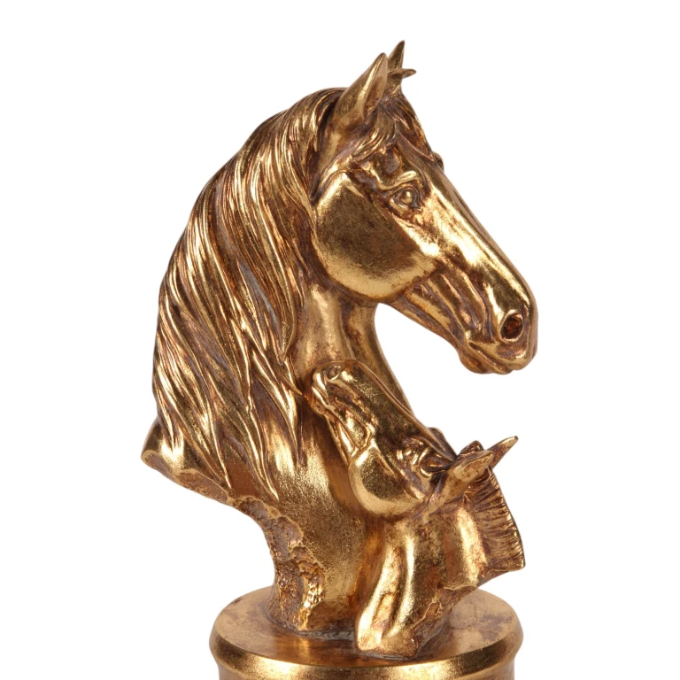 Hästhuvuden i guld - 26,5 cm - 1 styck