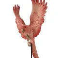 Papegaai op stok - roze - 52,5 cm