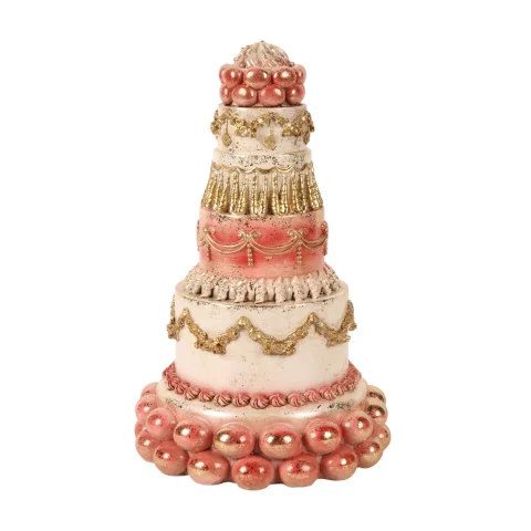Decoratietaart - roze - 27,5 cm - kunsthars