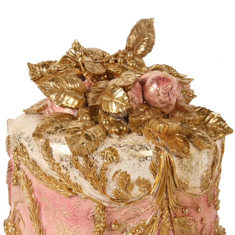Dekorativ tårta – rosa – 24 cm – konstharts