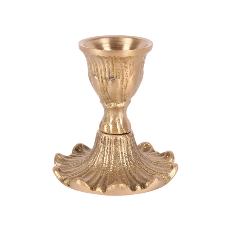 Kandelaber - guld - 7 cm - mässing
