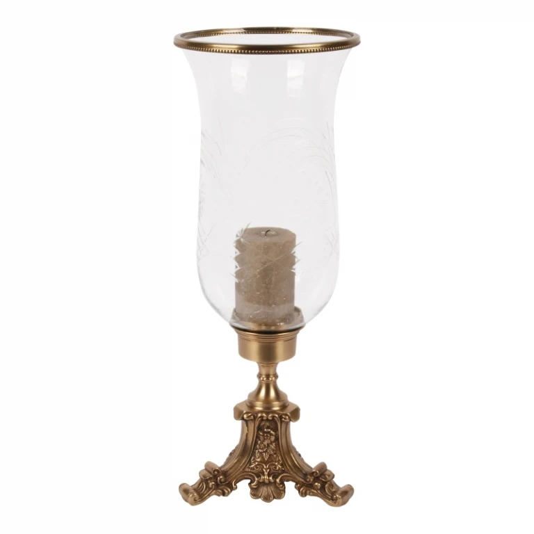 Vindsken Vanna - 57 cm - guld - mässing och glas