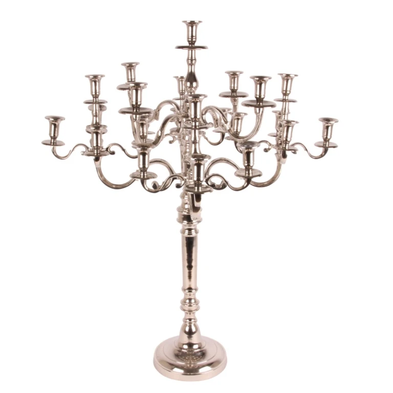 Kandelaber - 25 armar - 100 cm - silver - aluminium