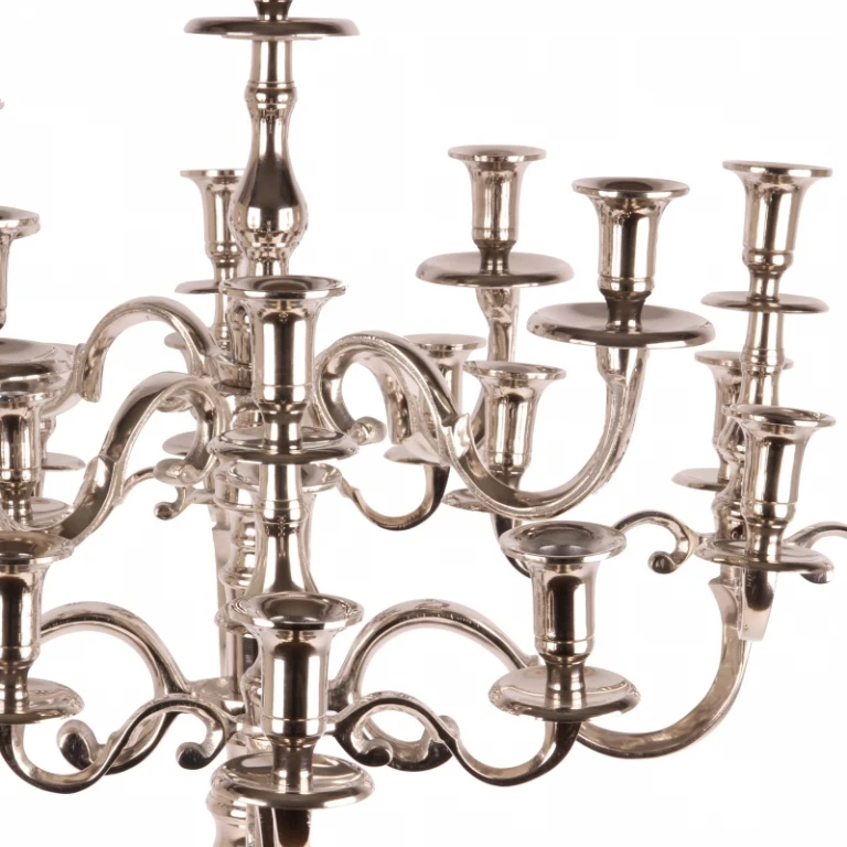 Kandelaber - 25 armar - 100 cm - silver - aluminium