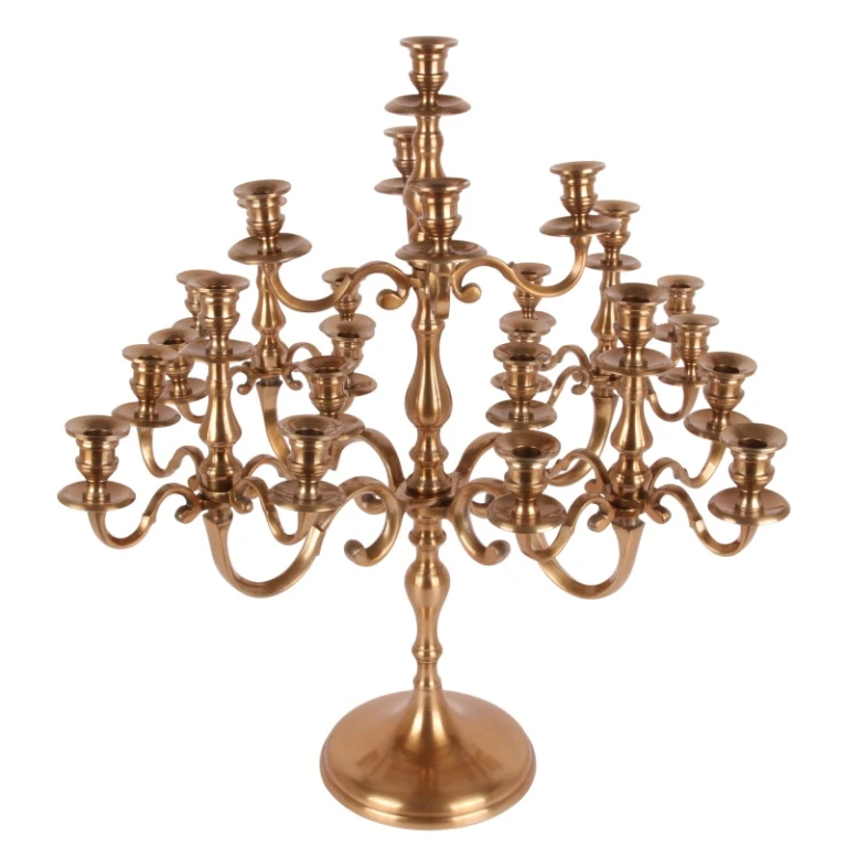 Kandelaber Mujeeb - 70 cm - guld - aluminium