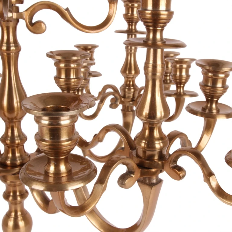 Kandelaber Mujeeb - 70 cm - guld - aluminium