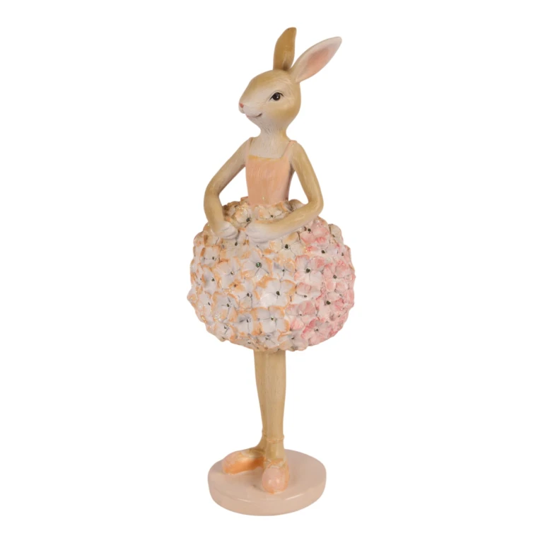 Kaninfigur - rosa - 22 cm