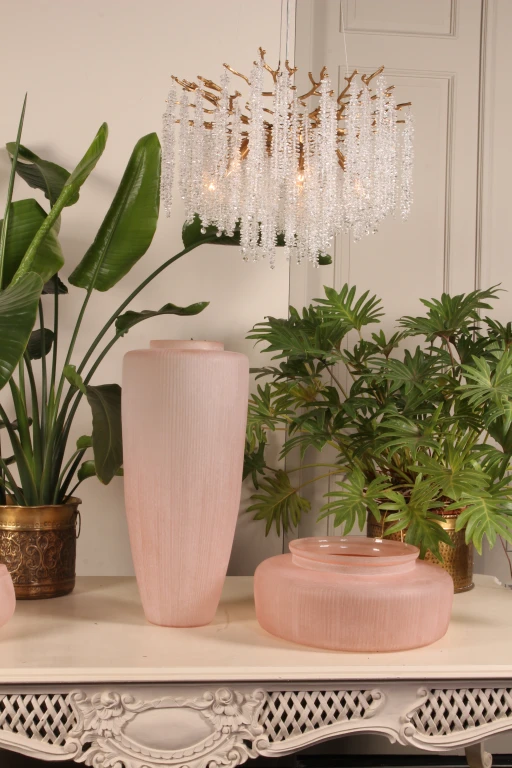 Vas Clay - 72 cm - rosa - glas