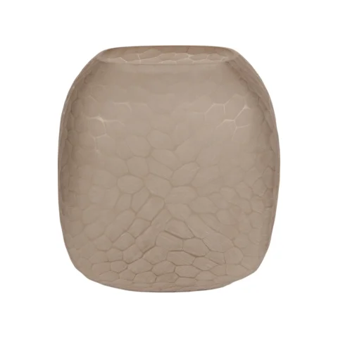 Vaas Pebble S 22 cm - Bruin - Glas