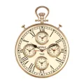 Wereldklok - 41 cm - goud - rond - aluminium