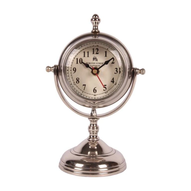 Bordsur på fot - silver - aluminium - 22 cm - 1 st