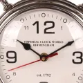 Tafelklok - zilver - aluminium - 28 cm