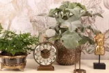 Tafelklok Alain - messing - goud - 27 cm