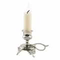 Kandelaber med handtag - 8 cm - silver - mässing