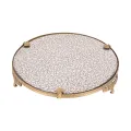 Spiegeldienblad - messing - goud - 25,5 cm