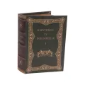 Opbergdoos boek - 23 cm - zwart - kunstleer