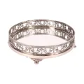 Dienblad keramiek zilver - 28 cm