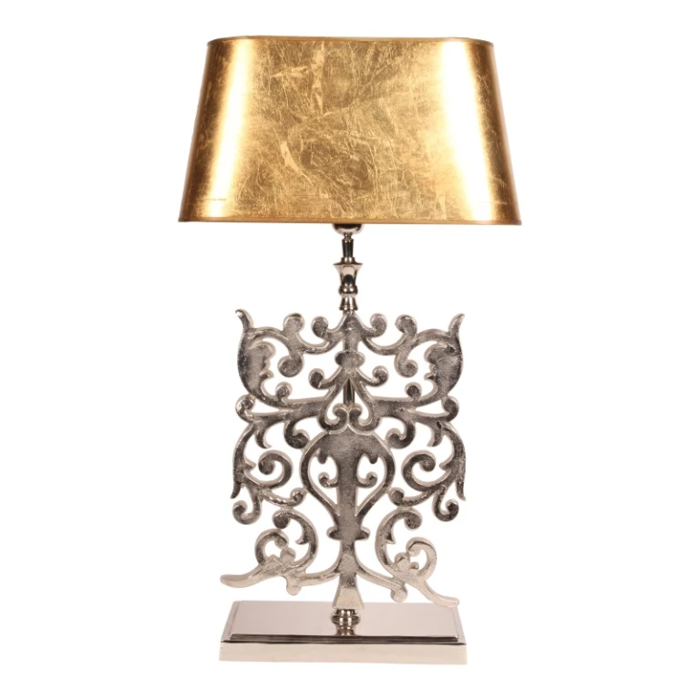 Bordslampa - silver - aluminium - 83 cm - 1 st