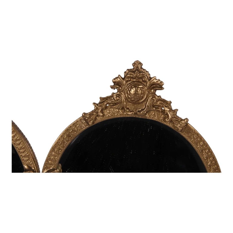 Rund spegel - kopparfärgad - 27,5 cm - 1 styck