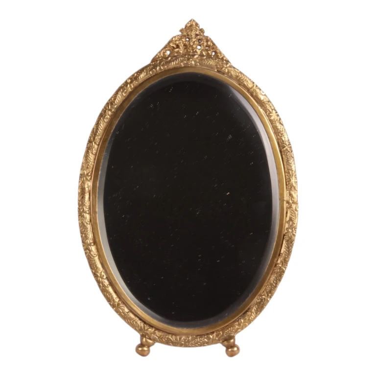 Spegel - mässing - guld - 22 cm - 1 styck