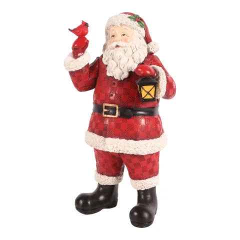 Kerstman - rood - 31 cm