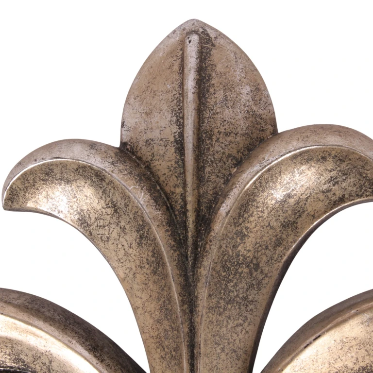 Väggornament - silver - 46,5 cm - konstharts