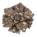 Väggornament Blomma - silver - 25,5 cm - konstharts