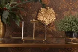 Wandornament Bloem - goud - 25,5 cm - kunsthars