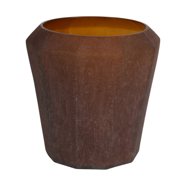 Vas Diamond - 29 cm - bärnsten - glas
