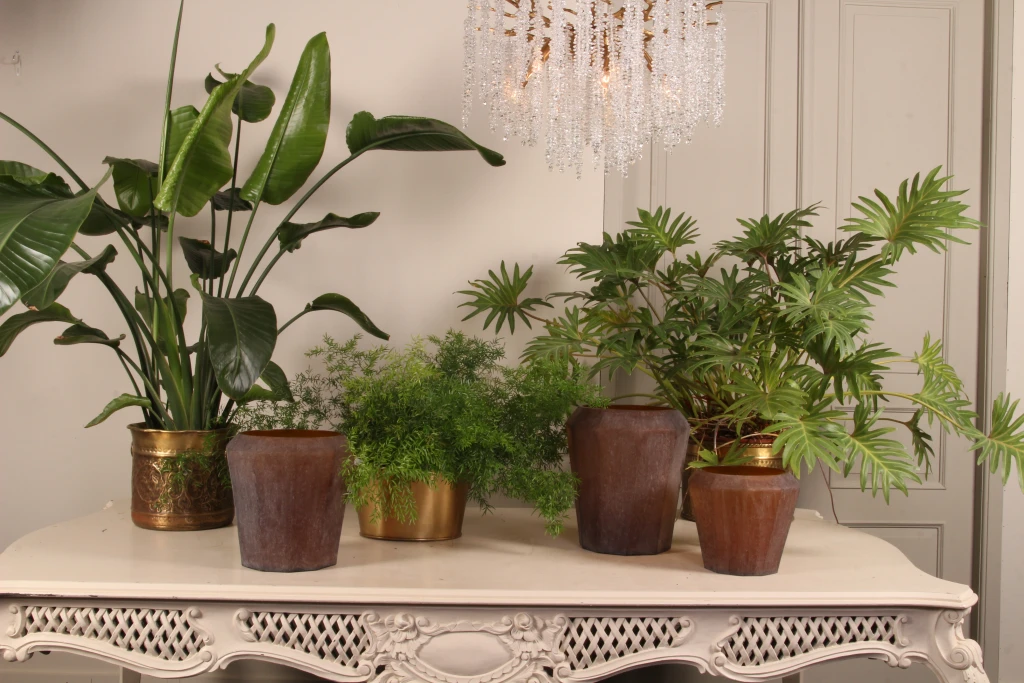 Vas Diamond - 29 cm - bärnsten - glas