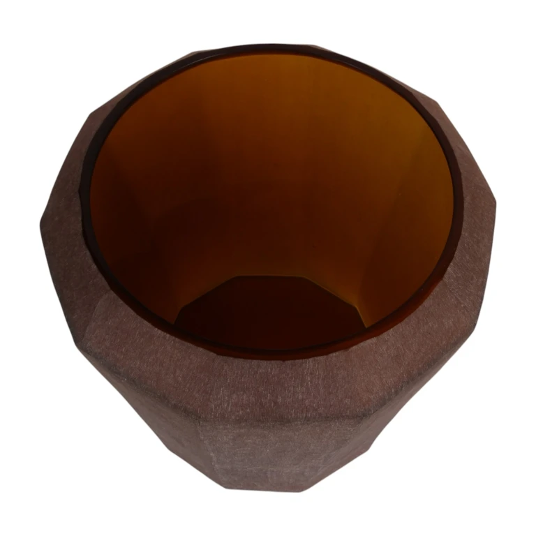 Vas Diamond - 29 cm - bärnsten - glas