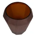 Vaas Diamond - 16 cm - amber - glas