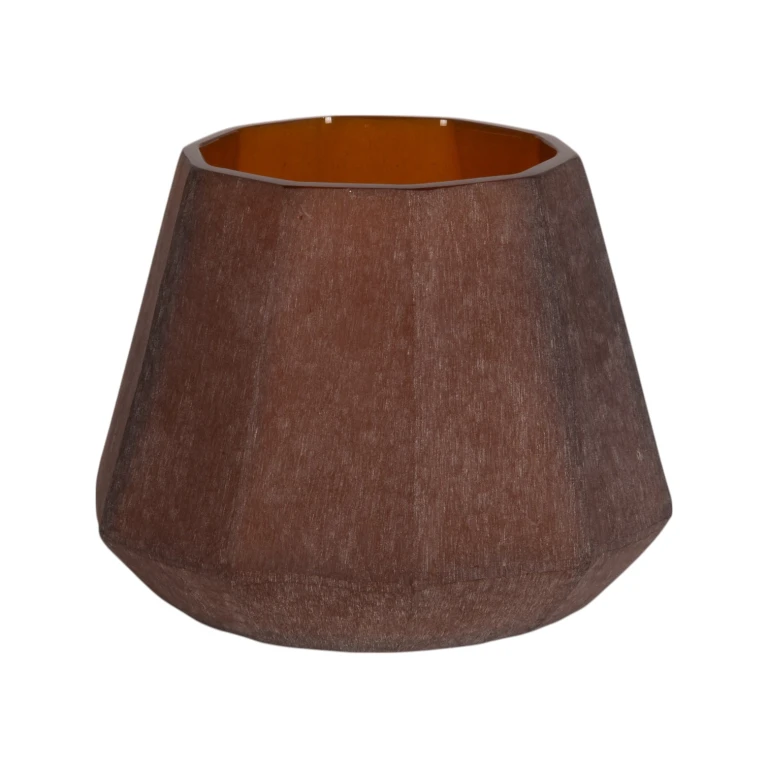 Diamondvas - 23 cm - bärnsten - glas