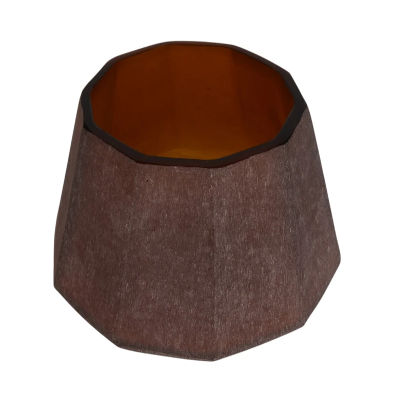 Diamondvas - 23 cm - bärnsten - glas
