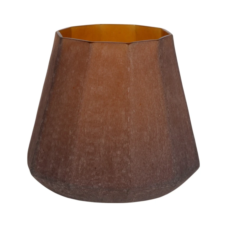 Vas Diamond - 29 cm - bärnsten - glas