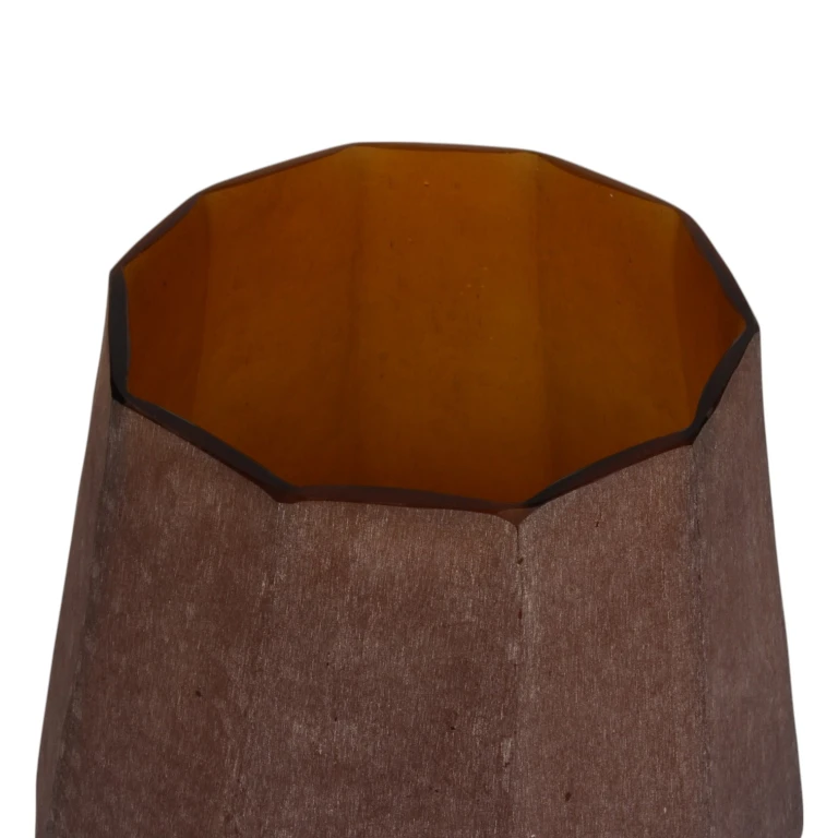 Vas Diamond - 29 cm - bärnsten - glas