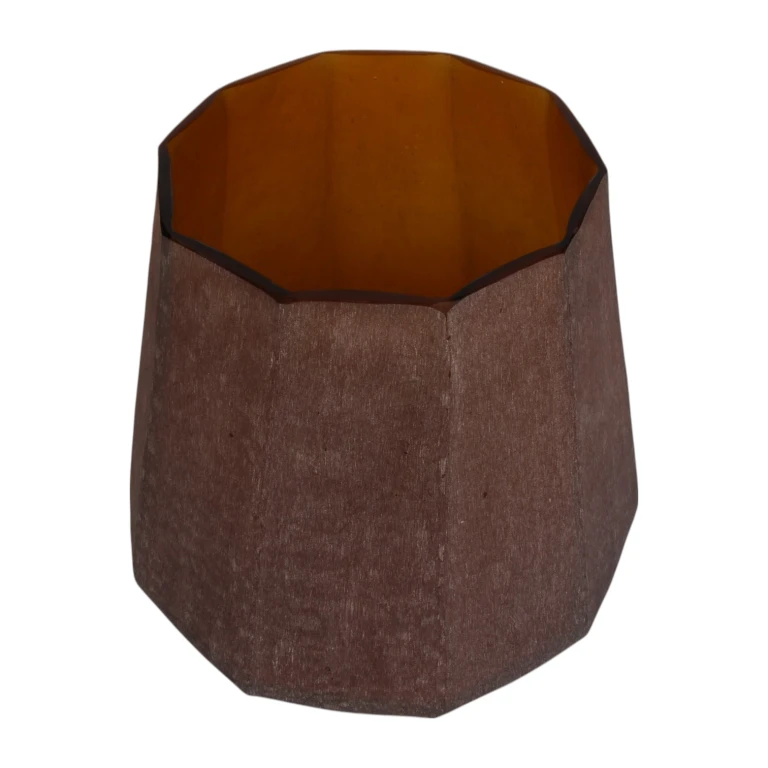 Vas Diamond - 29 cm - bärnsten - glas